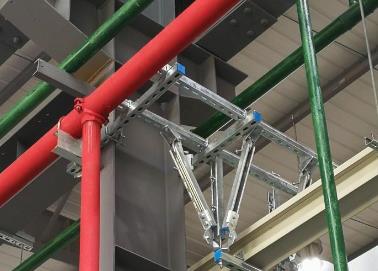加查该抗震支架的整体式支吊架结构协调性好